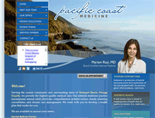 Tablet Screenshot of pacificcoastmedicine.com